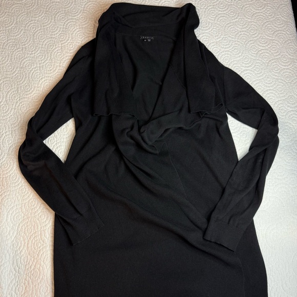 Theory Classic Black Knit Cardigan Cotton & Cashmere blend - Picture 6 of 10